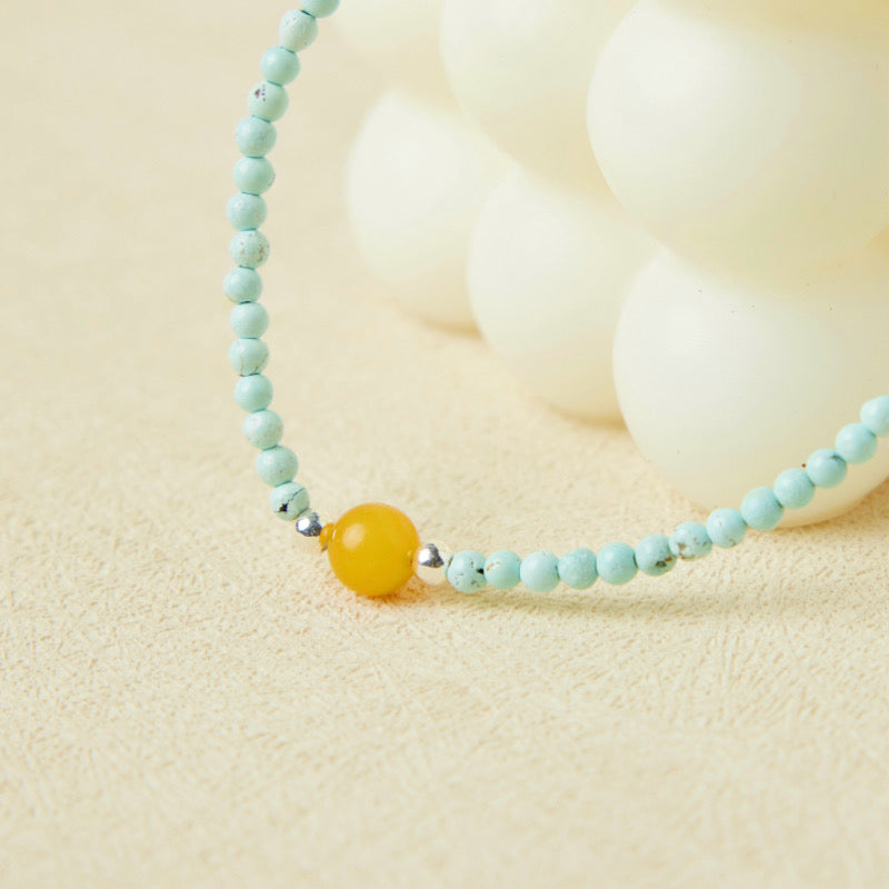 Bracelet Turquoise – Charme Nature, Argent