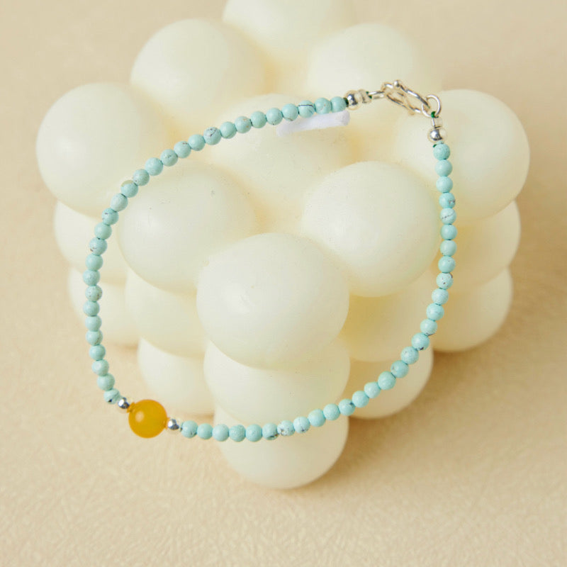 Bracelet Turquoise – Charme Nature, Argent