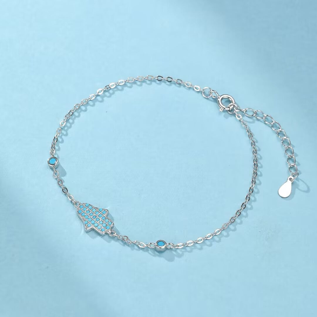 Bracelet Turquoise – Perle du Désert, Argent 925