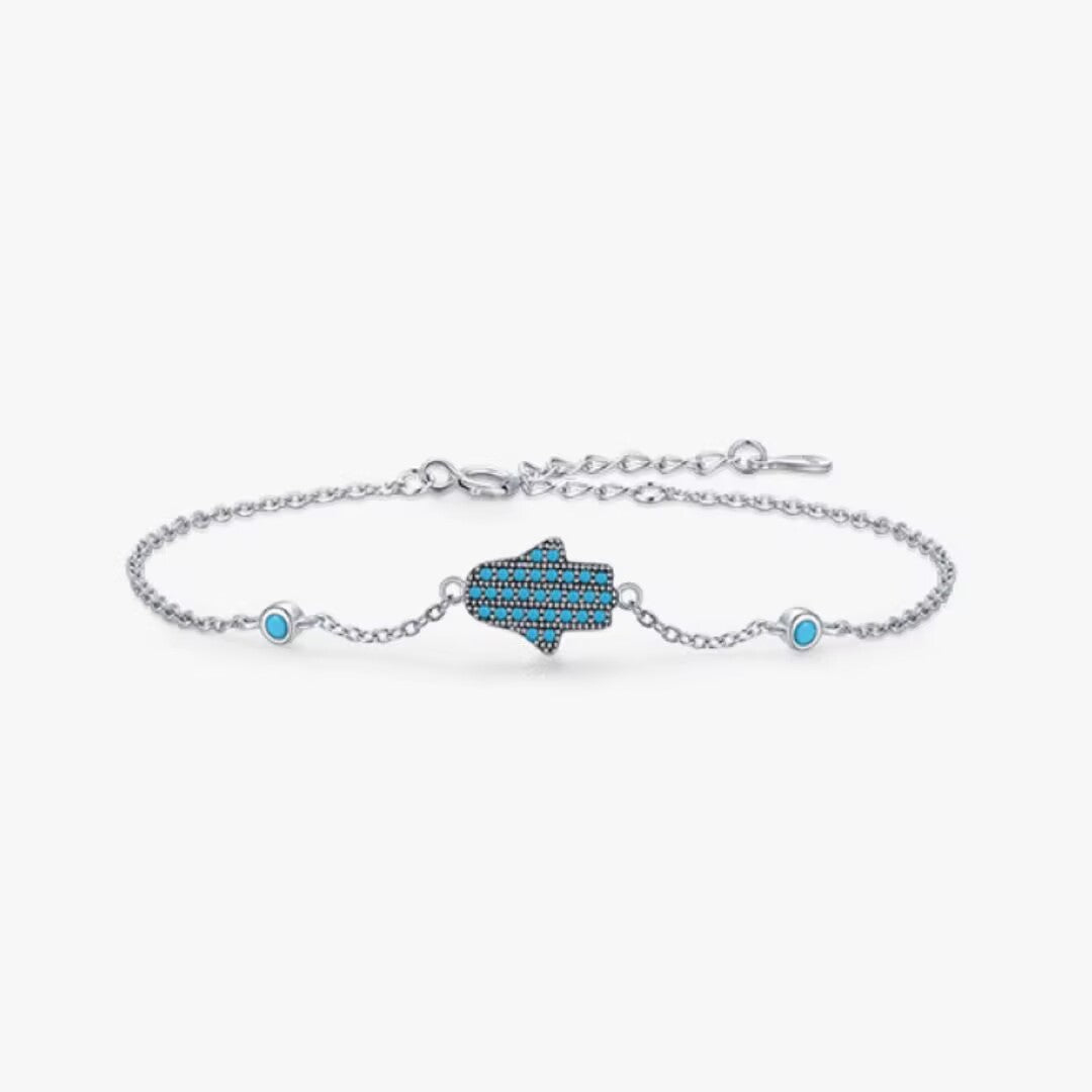 Bracelet Turquoise – Perle du Désert, Argent 925