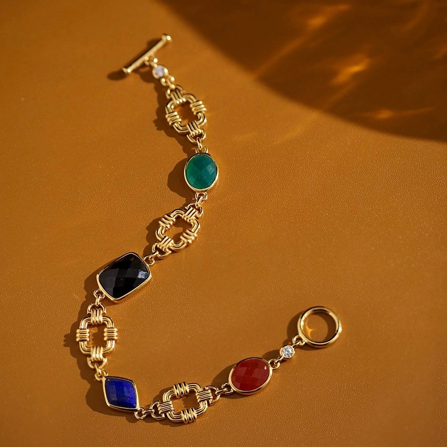 Bracelet Vintage – Promesse, Argent Plaqué Or