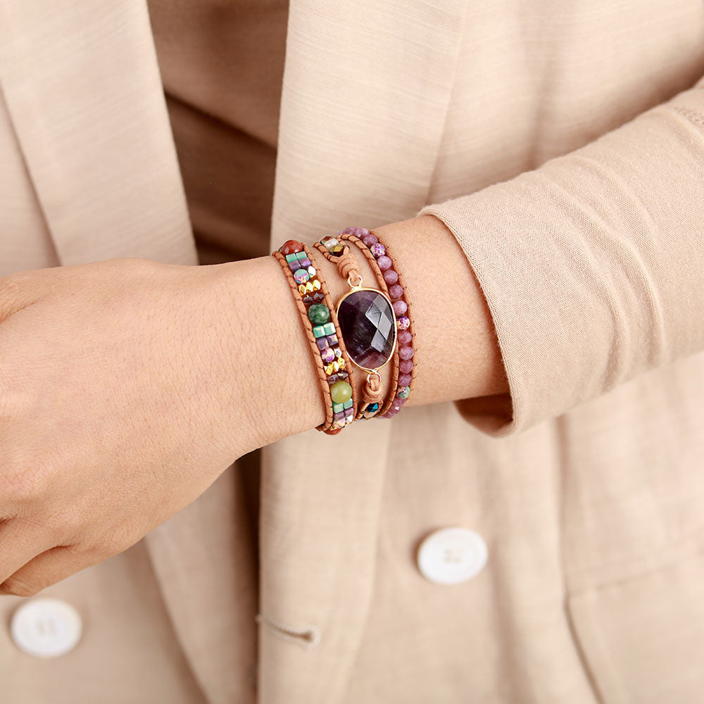 Amethyst Wrap Bracelet – Inner Peace