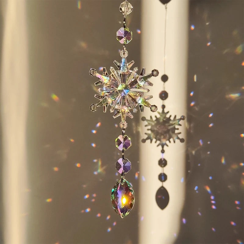 Capteur de Soleil en Cristal – Flocon Enchanté