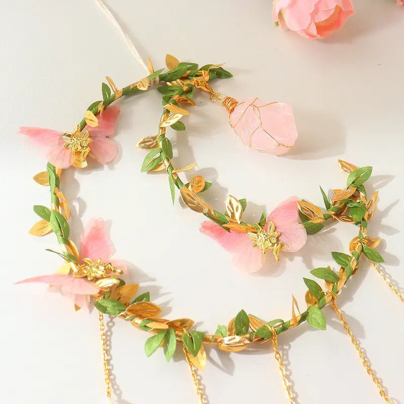 Capteur de Soleil 'Jardin' en Quartz Rose et Clair