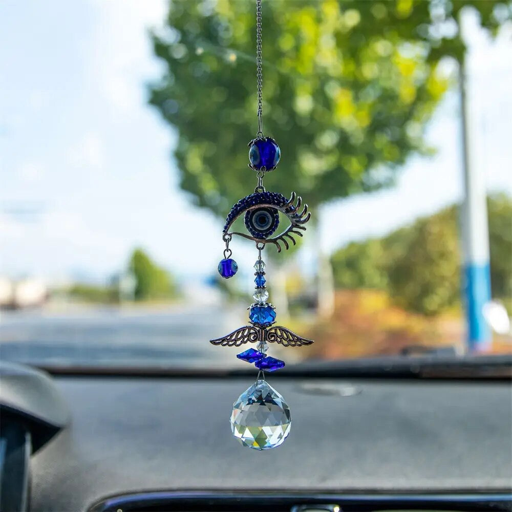 Evil Eye Sun Catcher – Protego, Clear Quartz