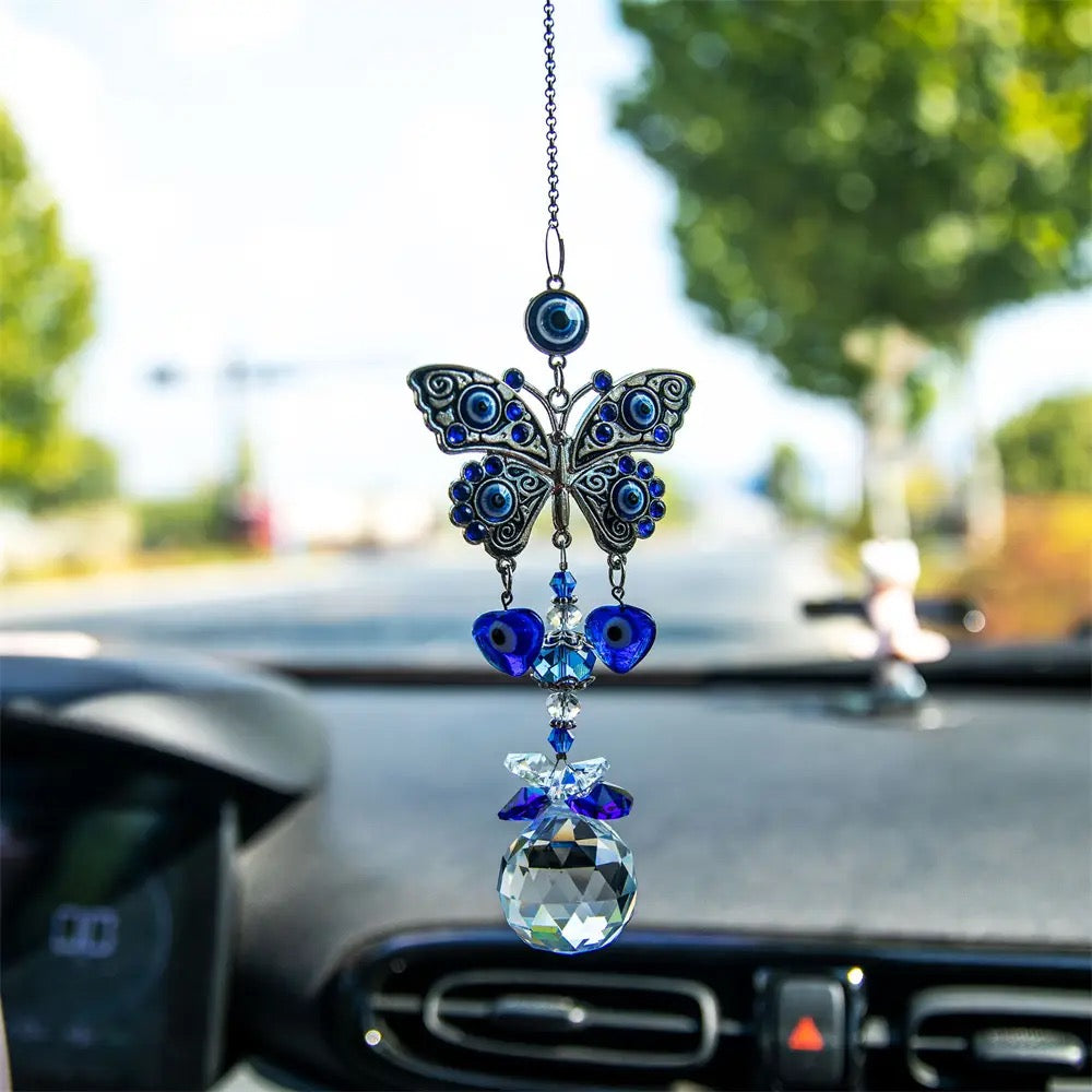 Evil Eye Sun Catcher – Protego, Clear Quartz