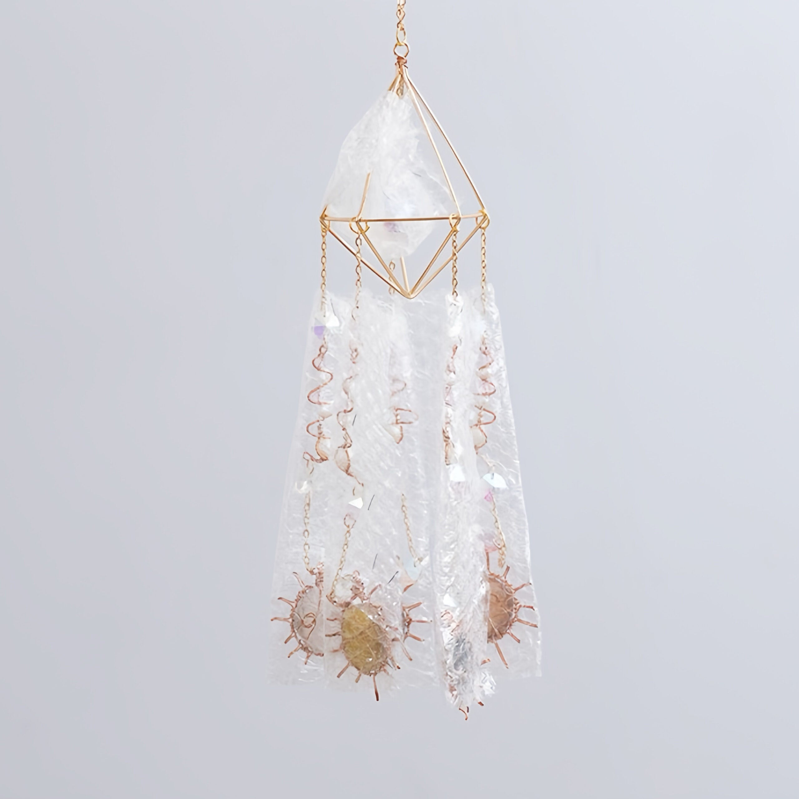 Capteur de Soleil Quartz de Roche et Agate – Toile Céleste