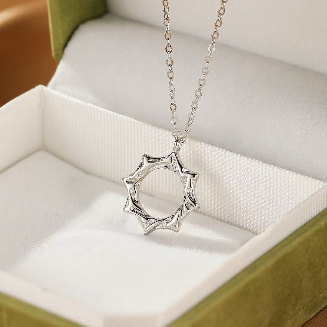 Collier Couple – Soleil et Lune Éternels, Argent