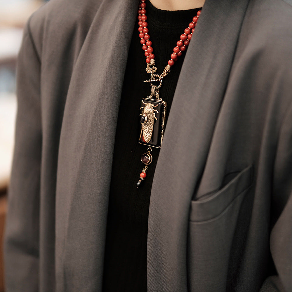 Collier Agate – Cigale Dorée