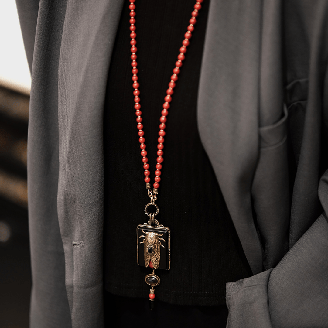 Collier Agate – Cigale Dorée