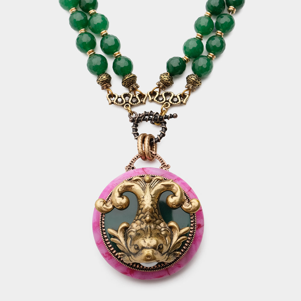 Collier Agate – Poisson de Nuage