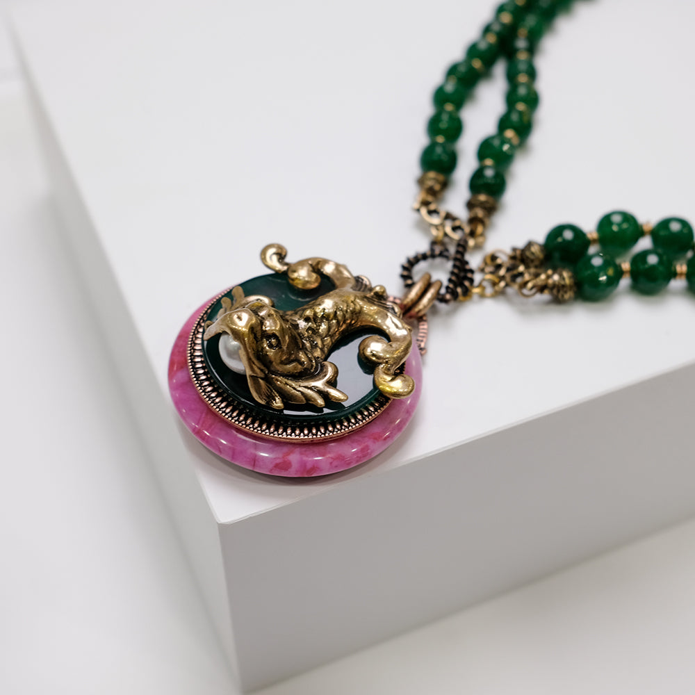 Collier Agate – Poisson de Nuage