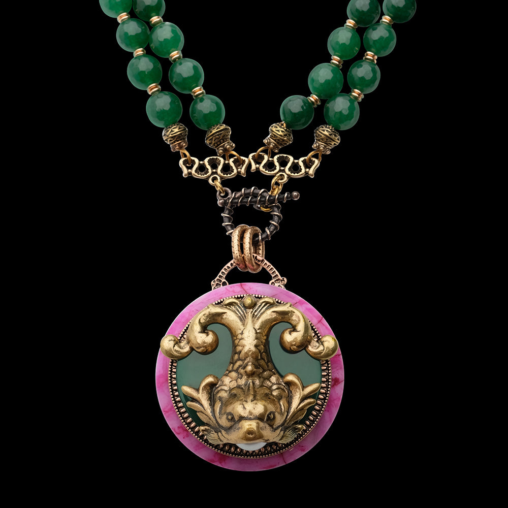 Collier Agate – Poisson de Nuage