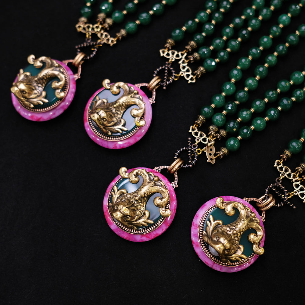 Collier Agate – Poisson de Nuage