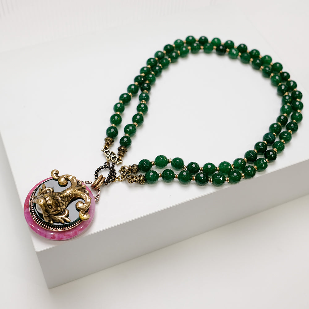 Collier Agate – Poisson de Nuage