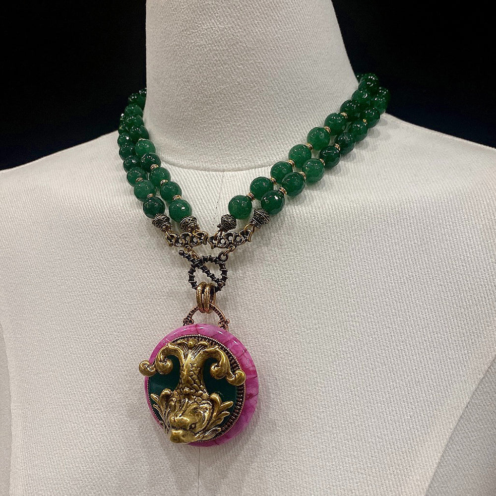 Collier Agate – Poisson de Nuage