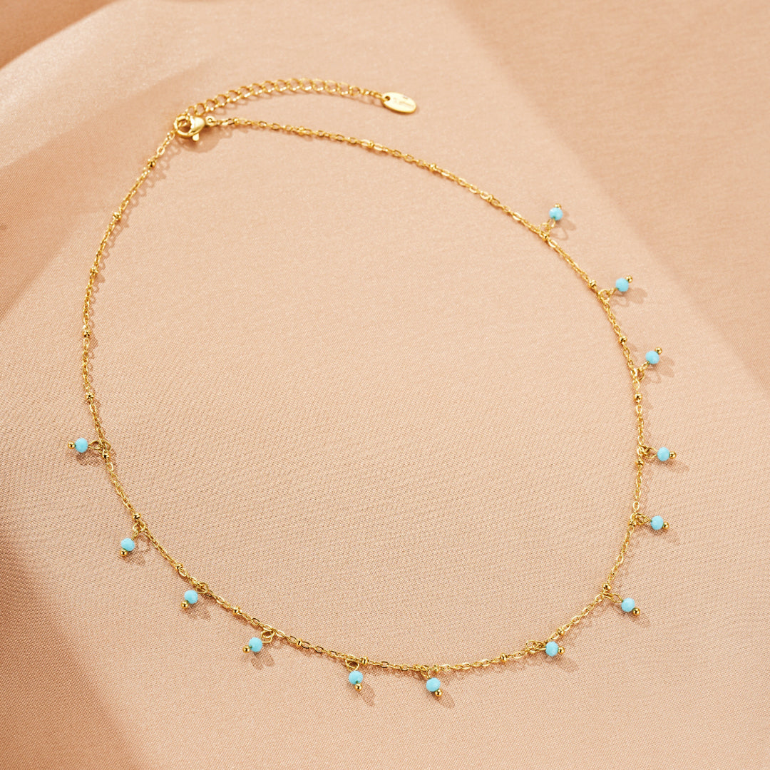 Collier Amazonite – Gouttes Solaires