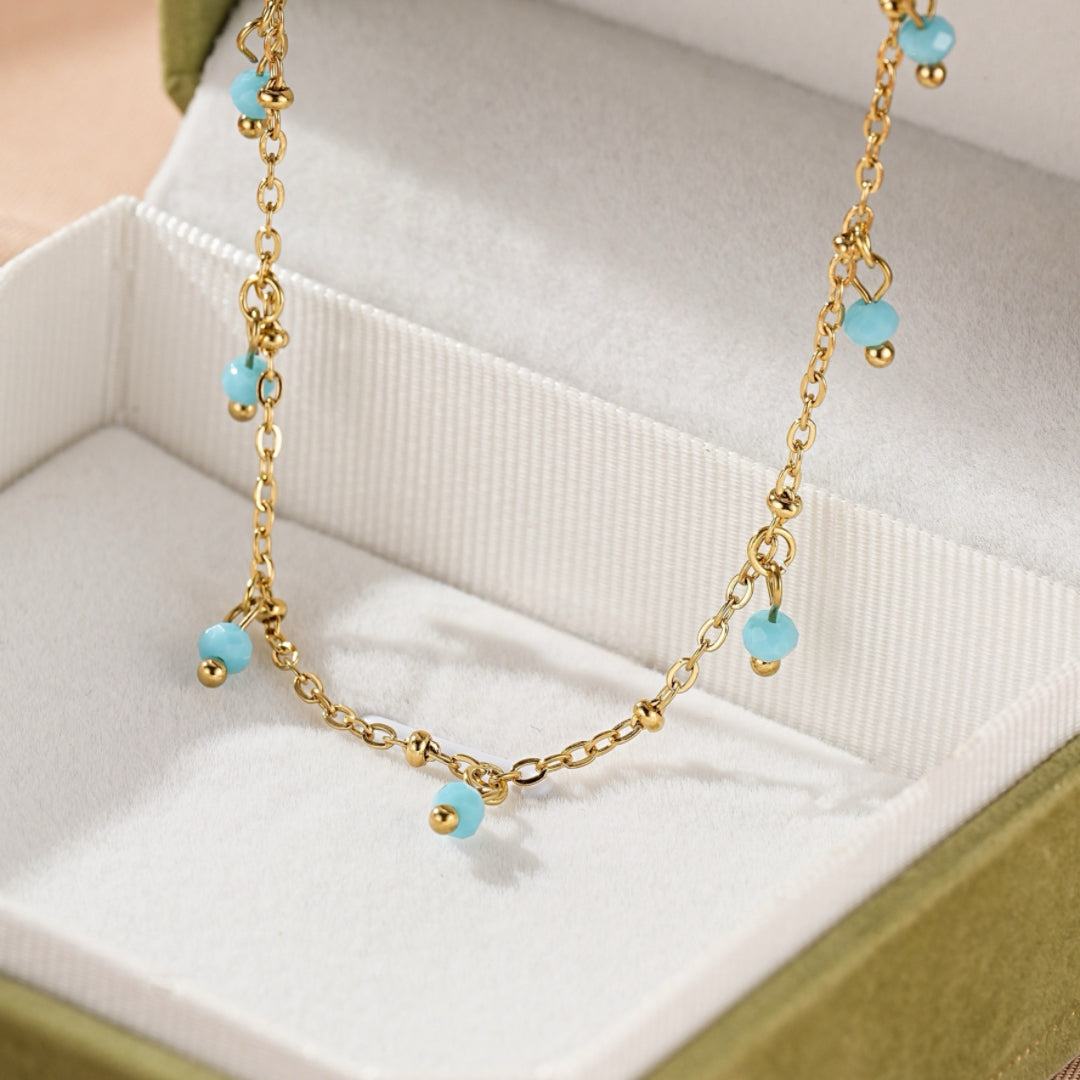 Collier Amazonite – Gouttes Solaires