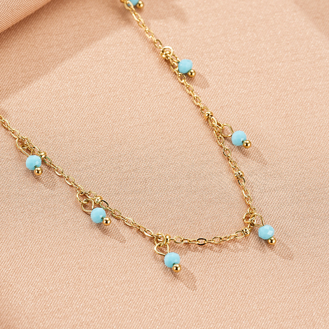 Collier Amazonite – Gouttes Solaires