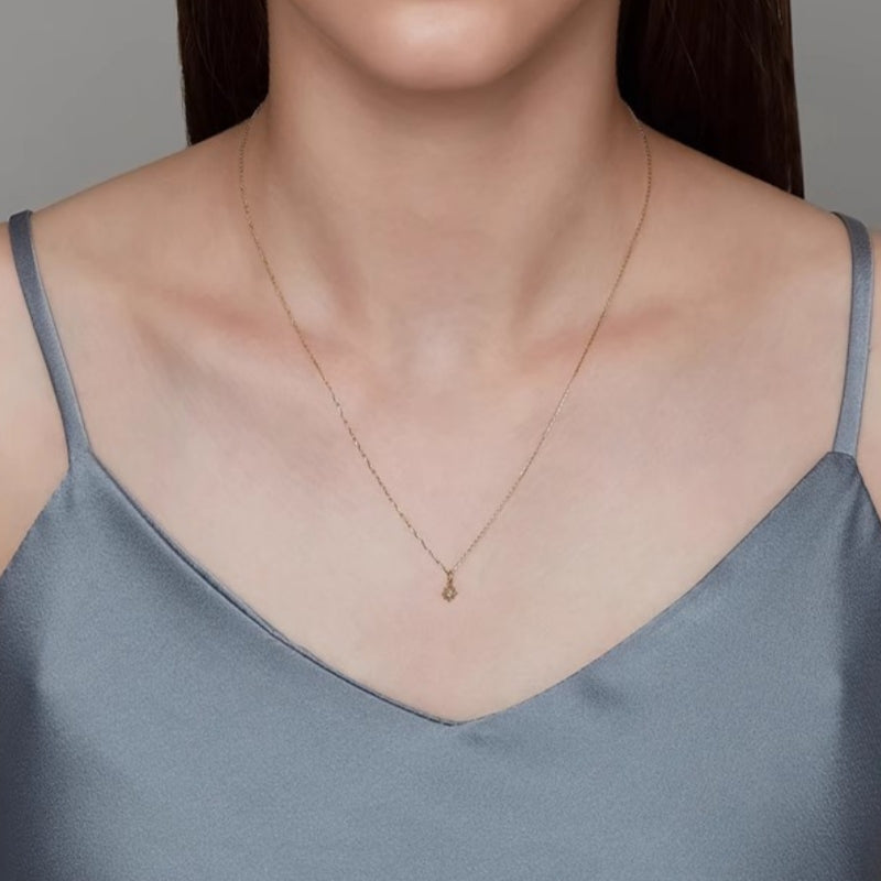 Collier Améthyste - Étoile Pourpre, Argent Plaqué Or