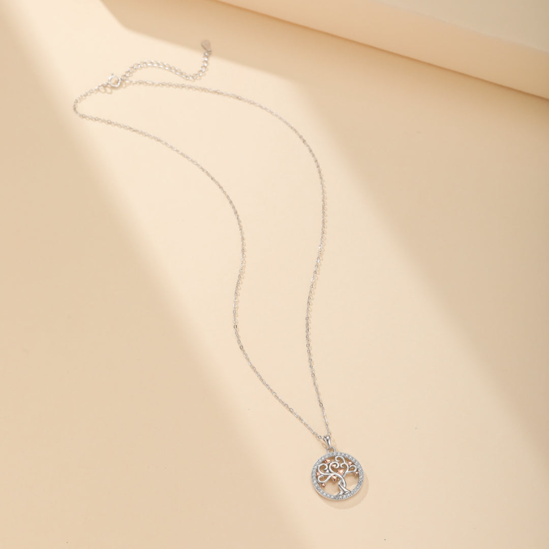 Tree of Life Necklace – Tree of Love, 925 Sterling Silver
