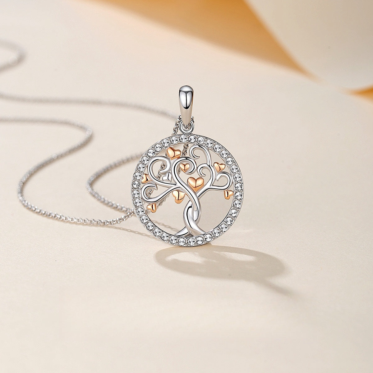 Tree of Life Necklace – Tree of Love, 925 Sterling Silver