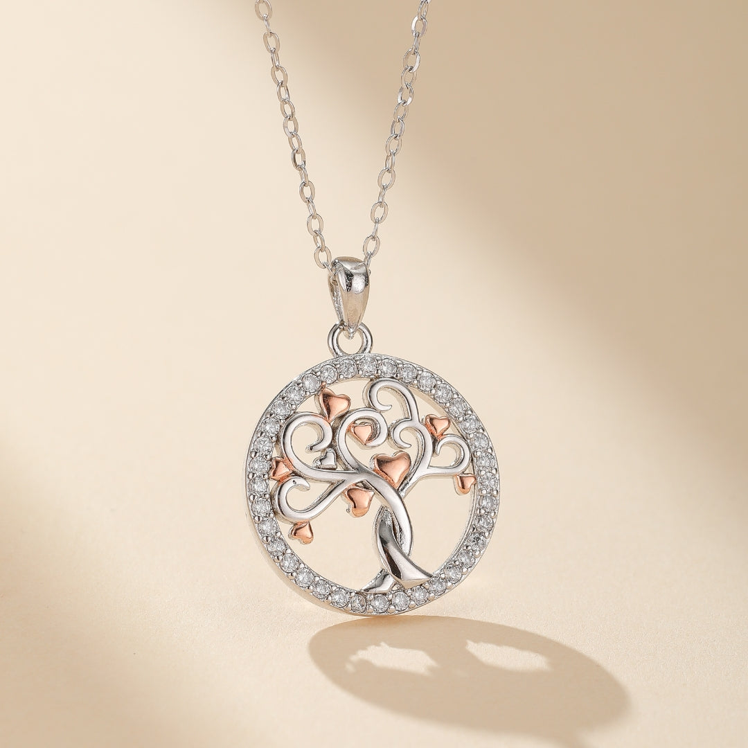 Tree of Life Necklace – Tree of Love, 925 Sterling Silver