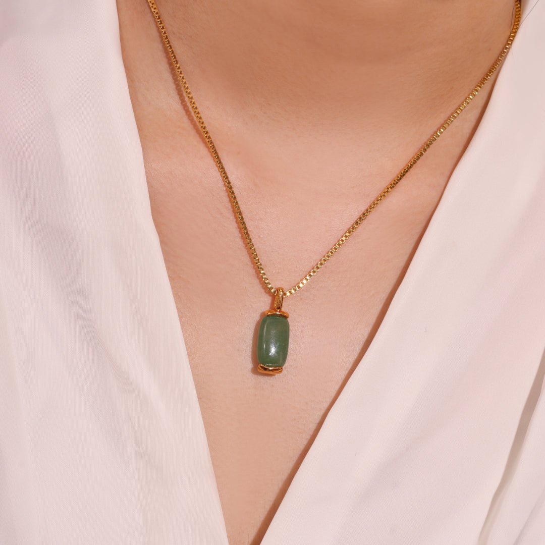 Aventurine or Tiger's Eye Necklace – Sparkle of Peace