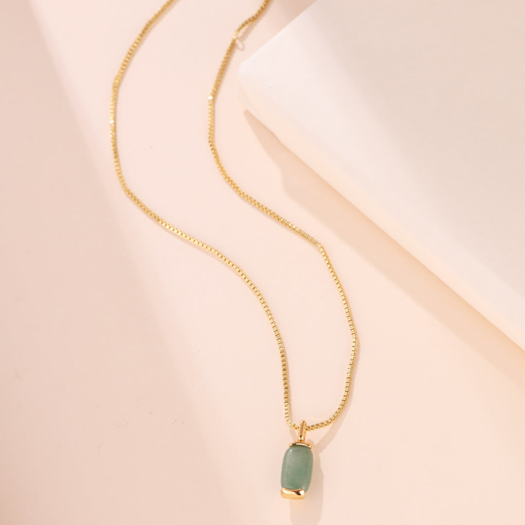 Aventurine or Tiger's Eye Necklace – Sparkle of Peace