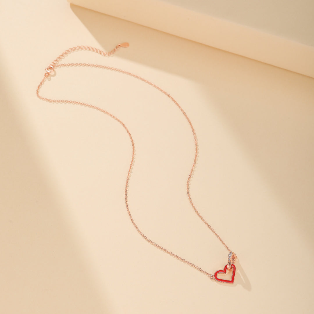 Collier Cœur Infini – Amour Éternel, Argent 925
