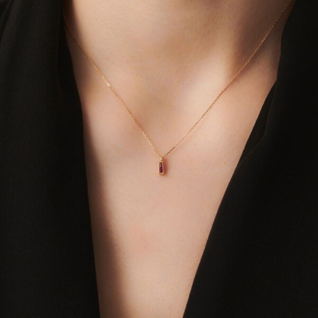 Carnelian Necklace – Imperial Radiance, Gold Plated Silver