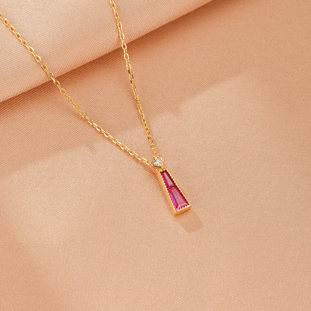 Carnelian Necklace – Imperial Radiance, Gold Plated Silver