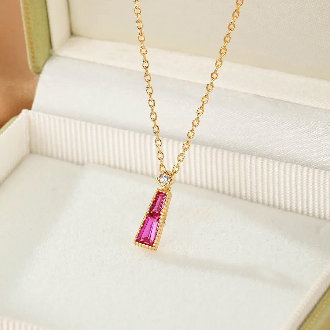 Carnelian Necklace – Imperial Radiance, Gold Plated Silver