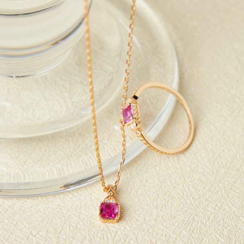 Cornaline Ring – Vitality Sparkle, Gold Plated Silver
