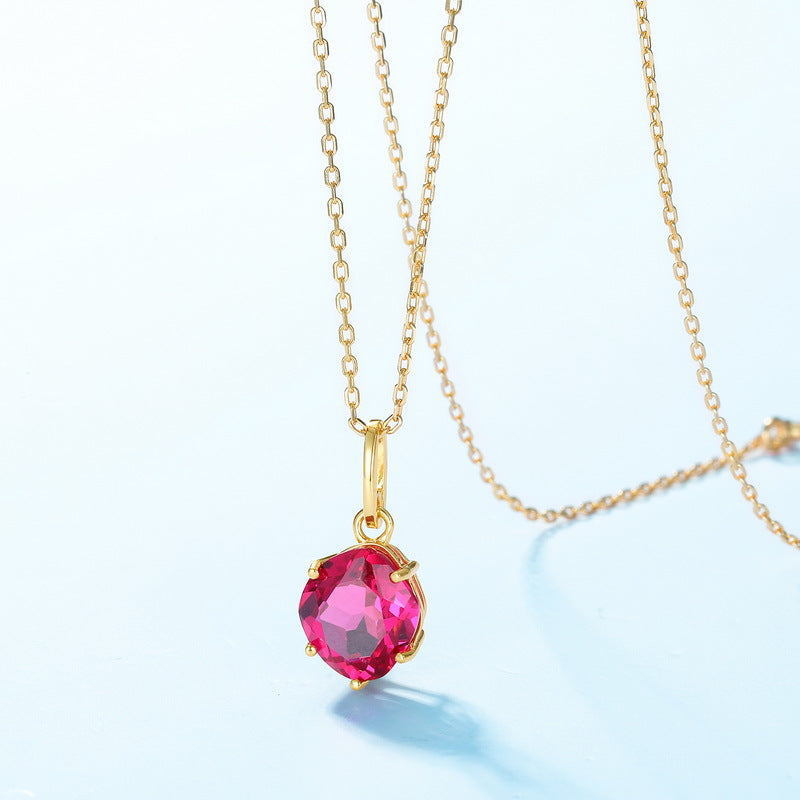 Collier Cornaline – Essence de Vie, Argent Plaqué Or