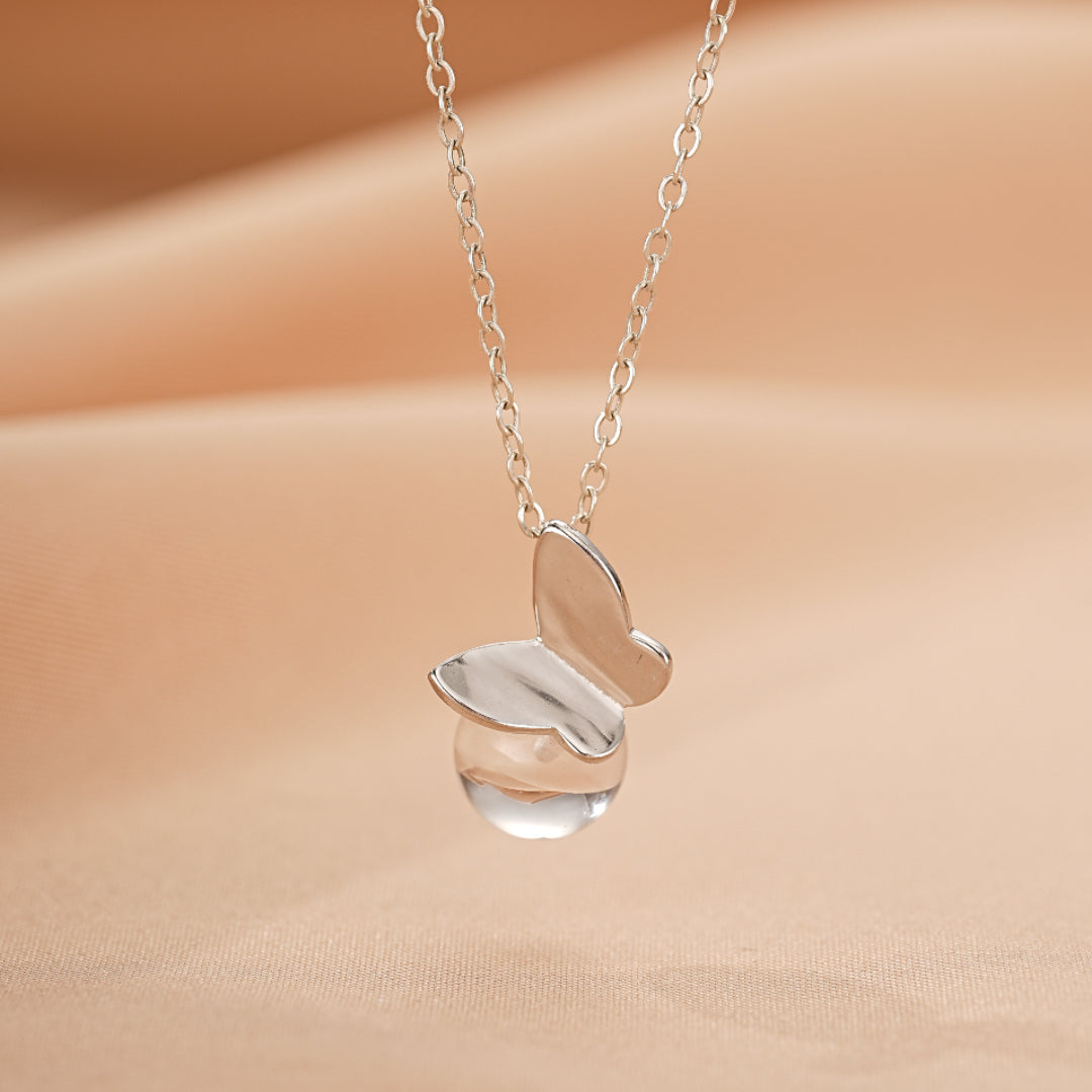 Rock Crystal Necklace – Radiant Clarity, Silver