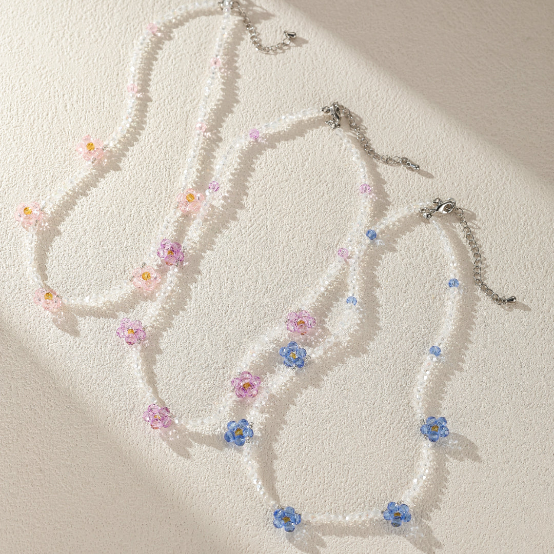 Children's Necklace – Crystal Flower