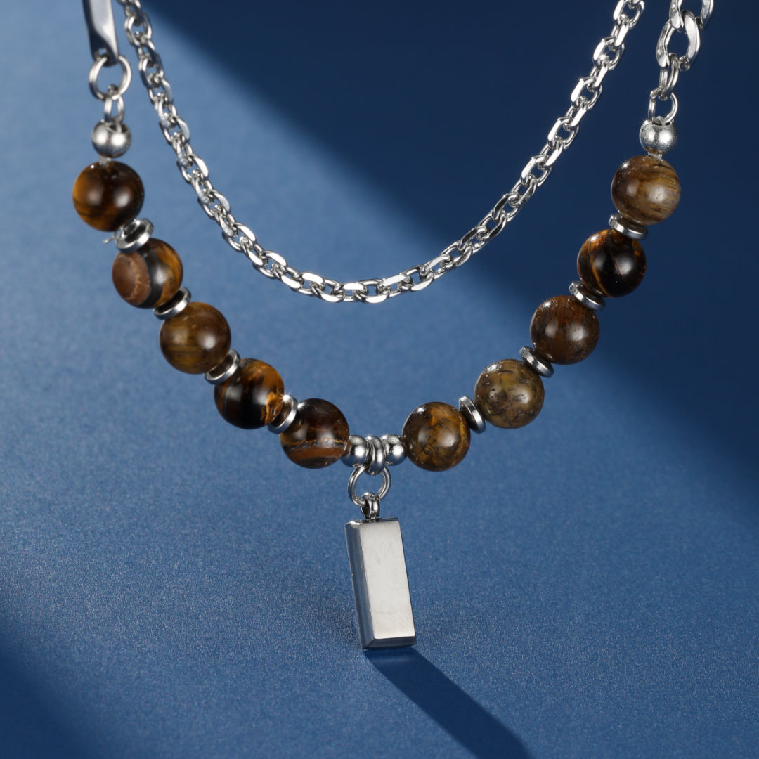 Men's Tiger Eye Necklace – Mineral Impulse