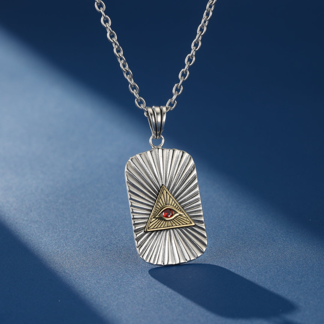 Eye of Horus Necklace – Sacred Vision, Sterling Silver 925