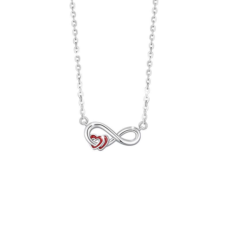 Collier Infini – Cœur Éternel, Argent 925