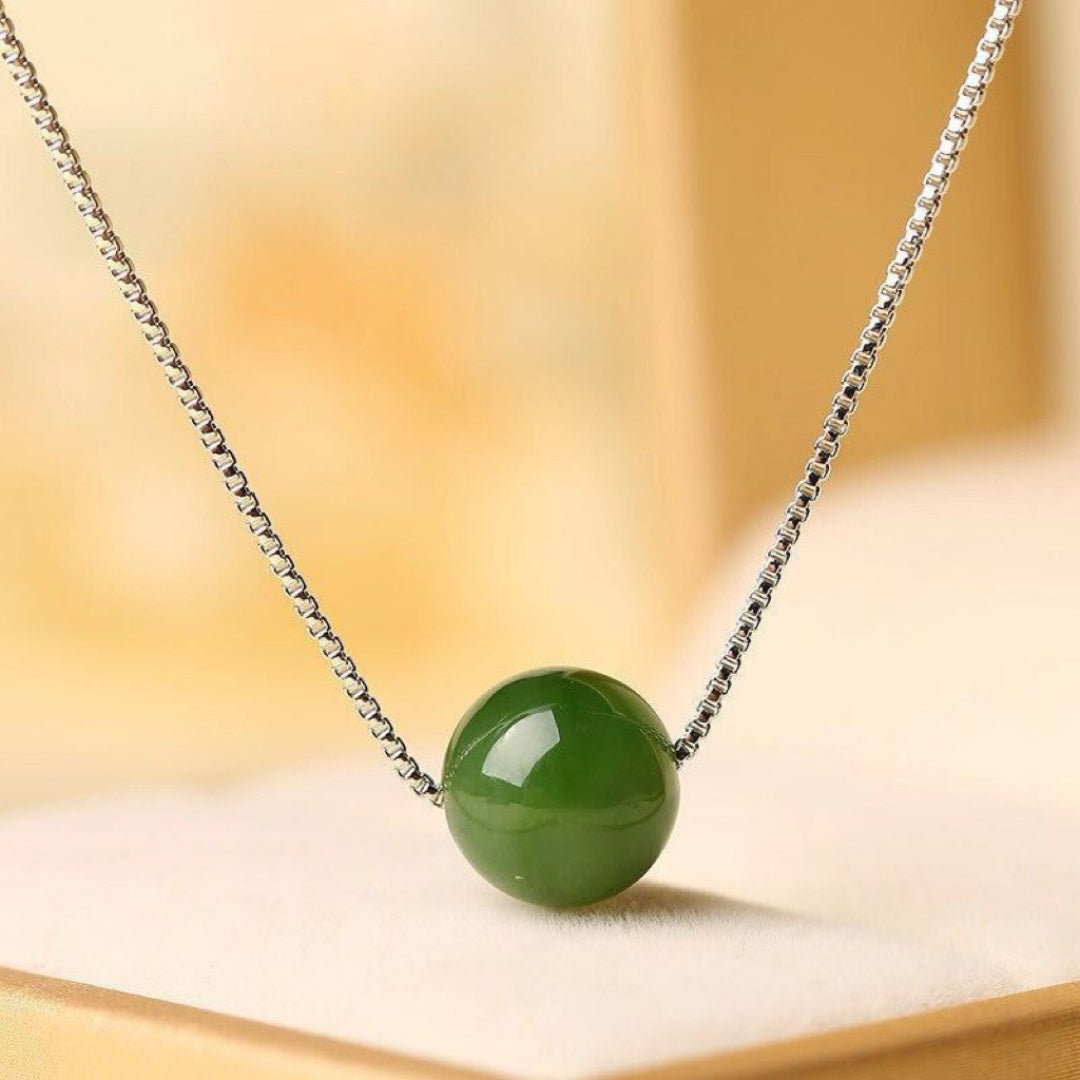 Collier Jade – Élégance Naturelle, Argent 925