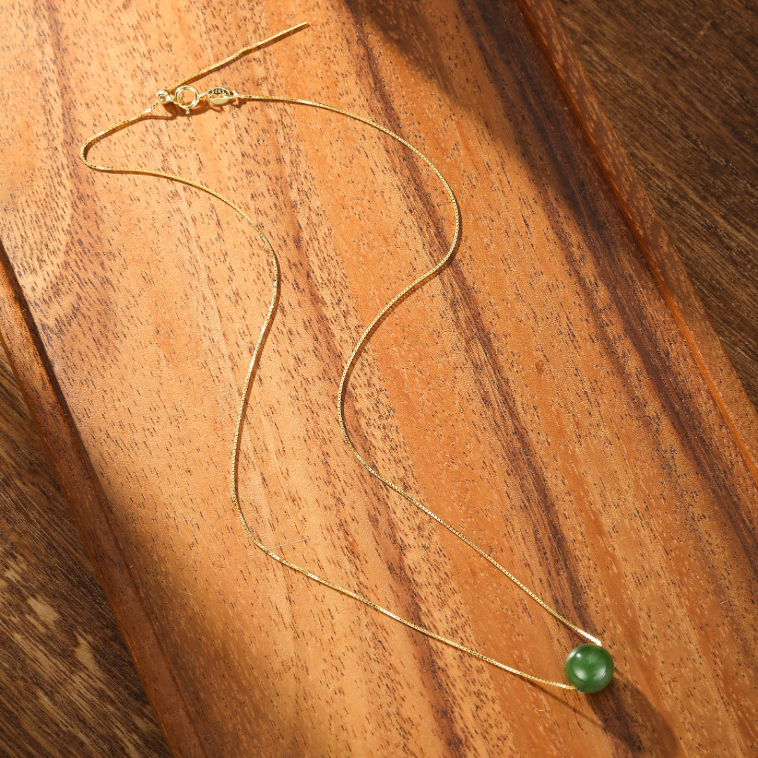 Collier Jade – Élégance Naturelle, Argent 925
