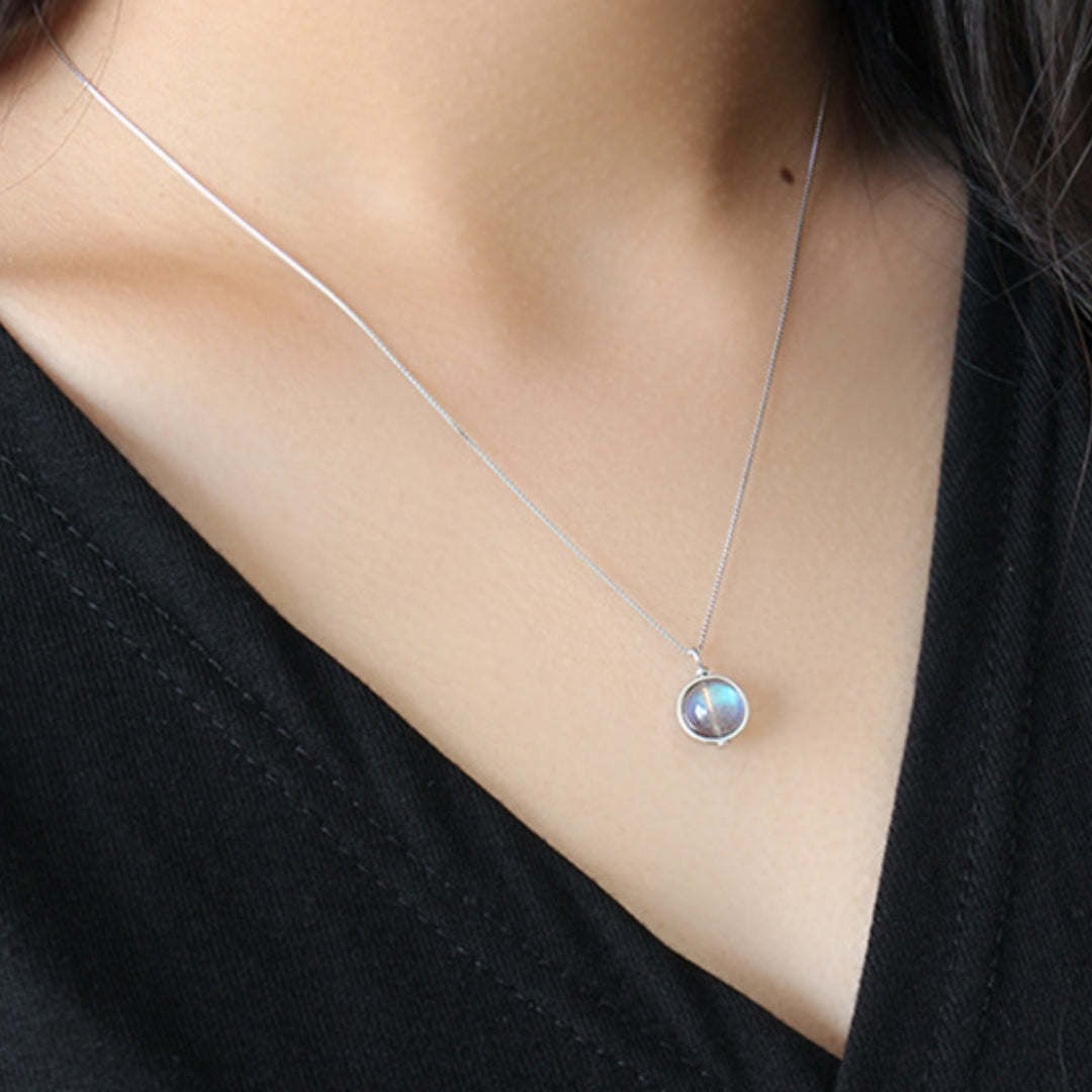 Collier Labradorite – Élégance, Argent
