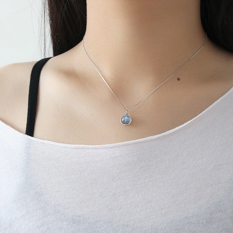 Collier Labradorite – Élégance, Argent
