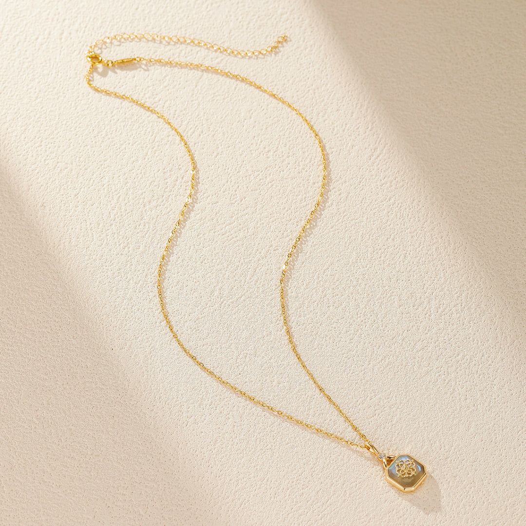Labradorite Necklace – Vitality, Gold Plated Silver