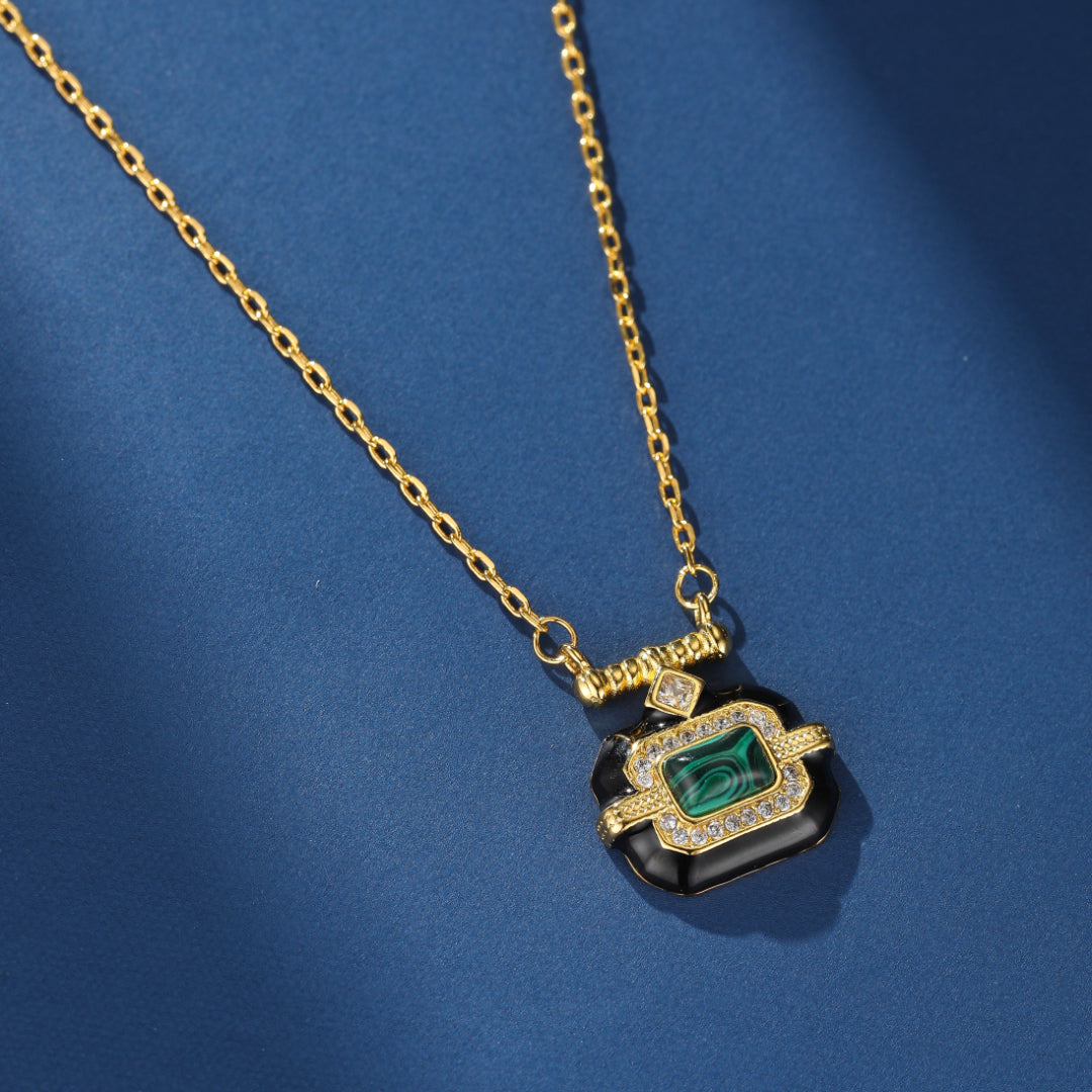 Collier Malachite – Éveil de Confiance