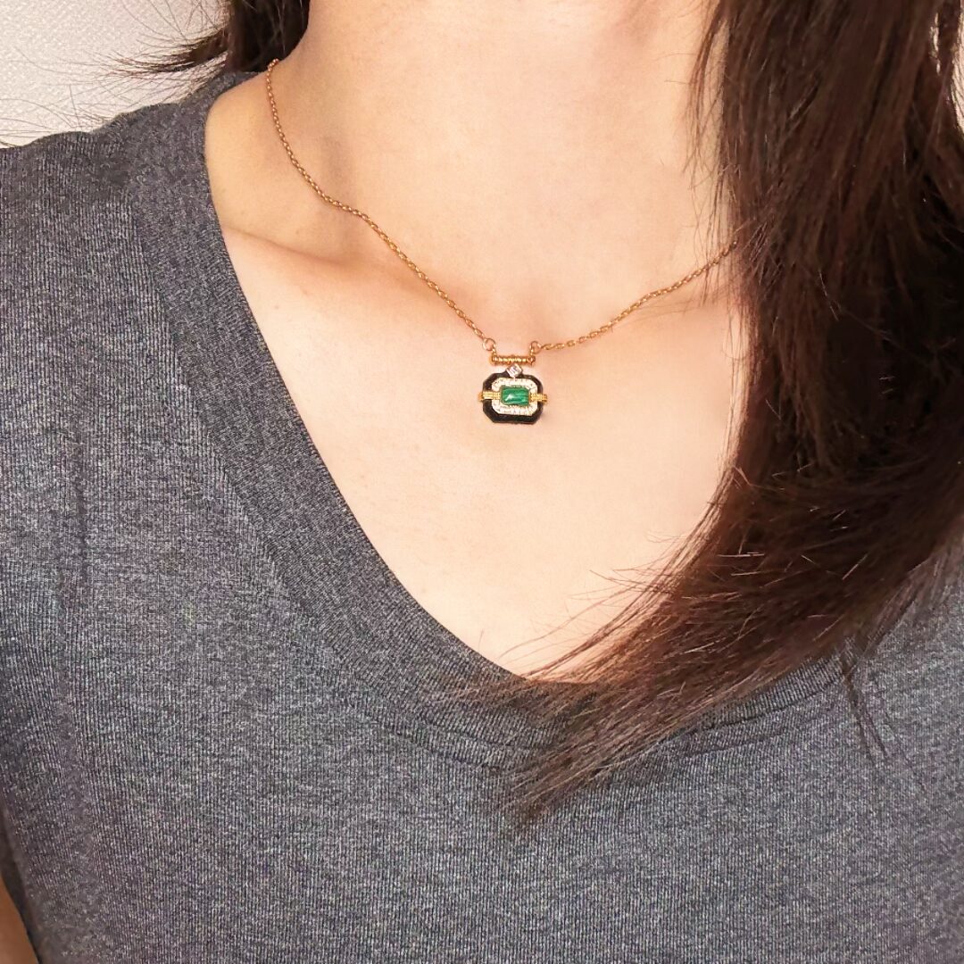 Collier Malachite – Éveil de Confiance