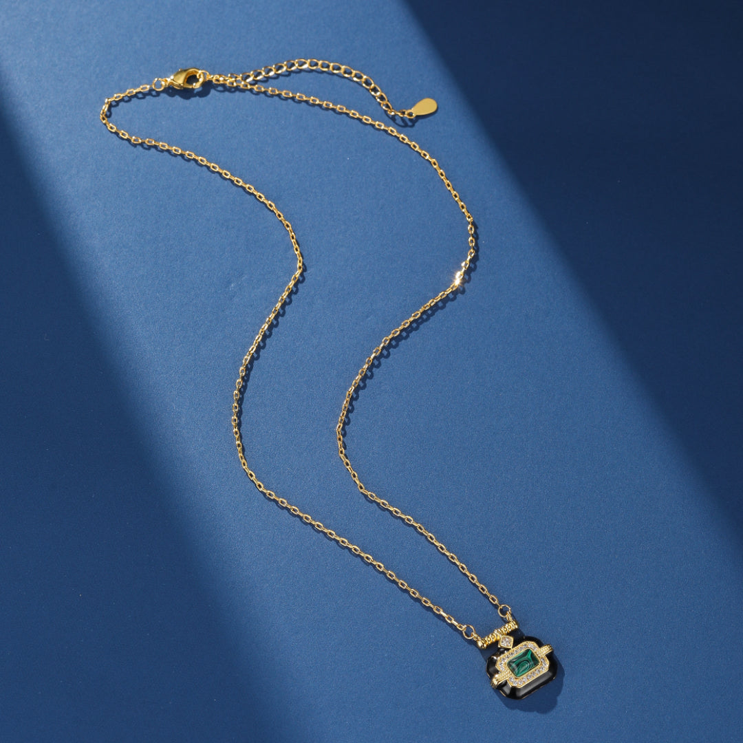 Collier Malachite – Éveil de Confiance