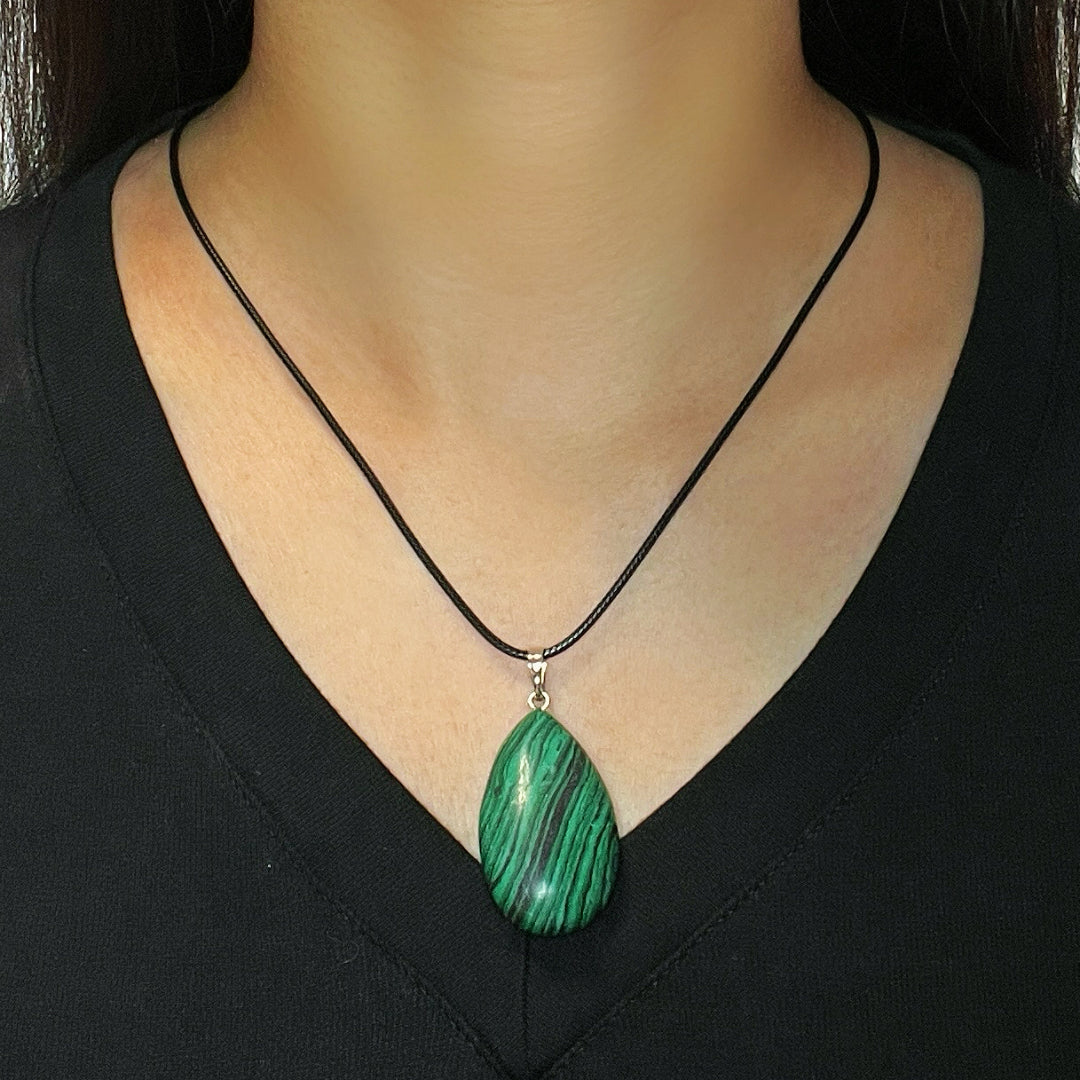 Malachite Necklace – Heart Vibration