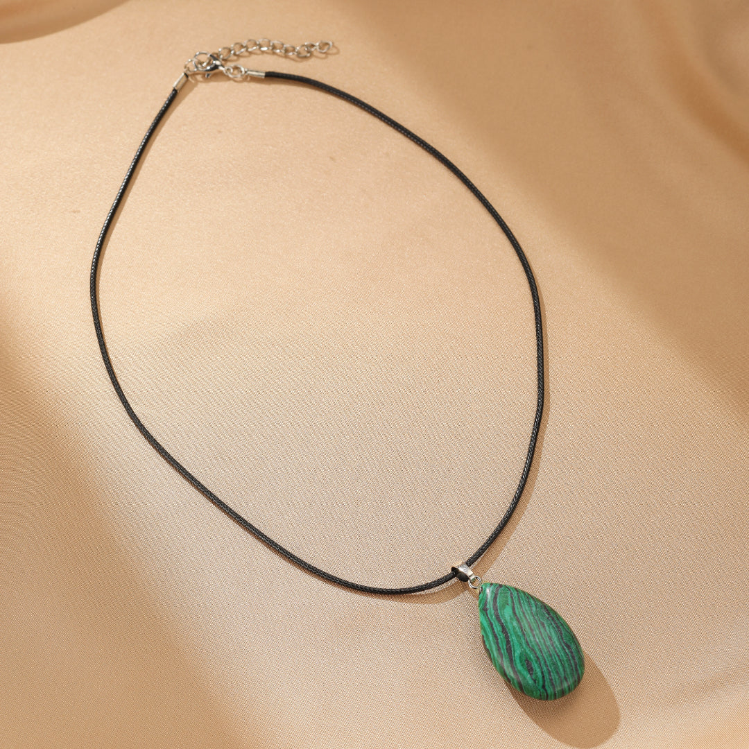 Malachite Necklace – Heart Vibration